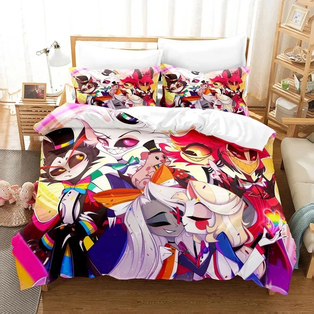 Home Textiles Classic Fashion - طقم أغطية سرير كرتوني عصري من