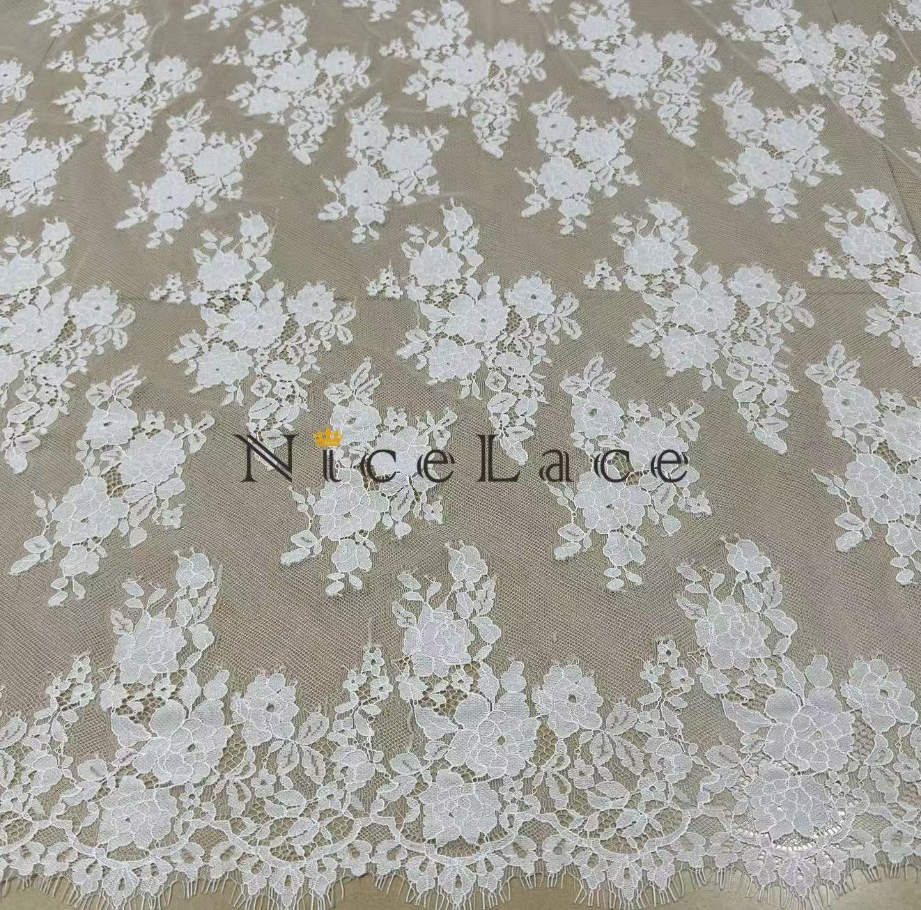 Quality Home Textiles - قماش دانتيل فرنسي جديد عالي الجودة
