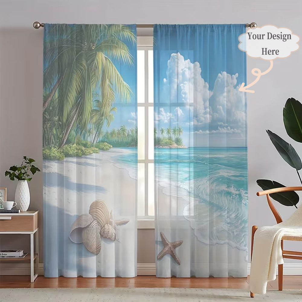 Textiles For Home - ستائر شفافة مسطحة ثنائية الأبعاد مخصصة