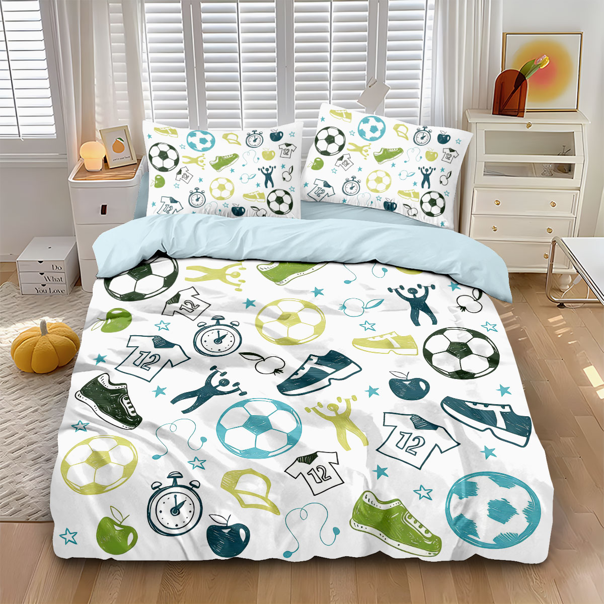 Home Textiles Bedding - طقم غطاء لحاف بدون قلب مكون