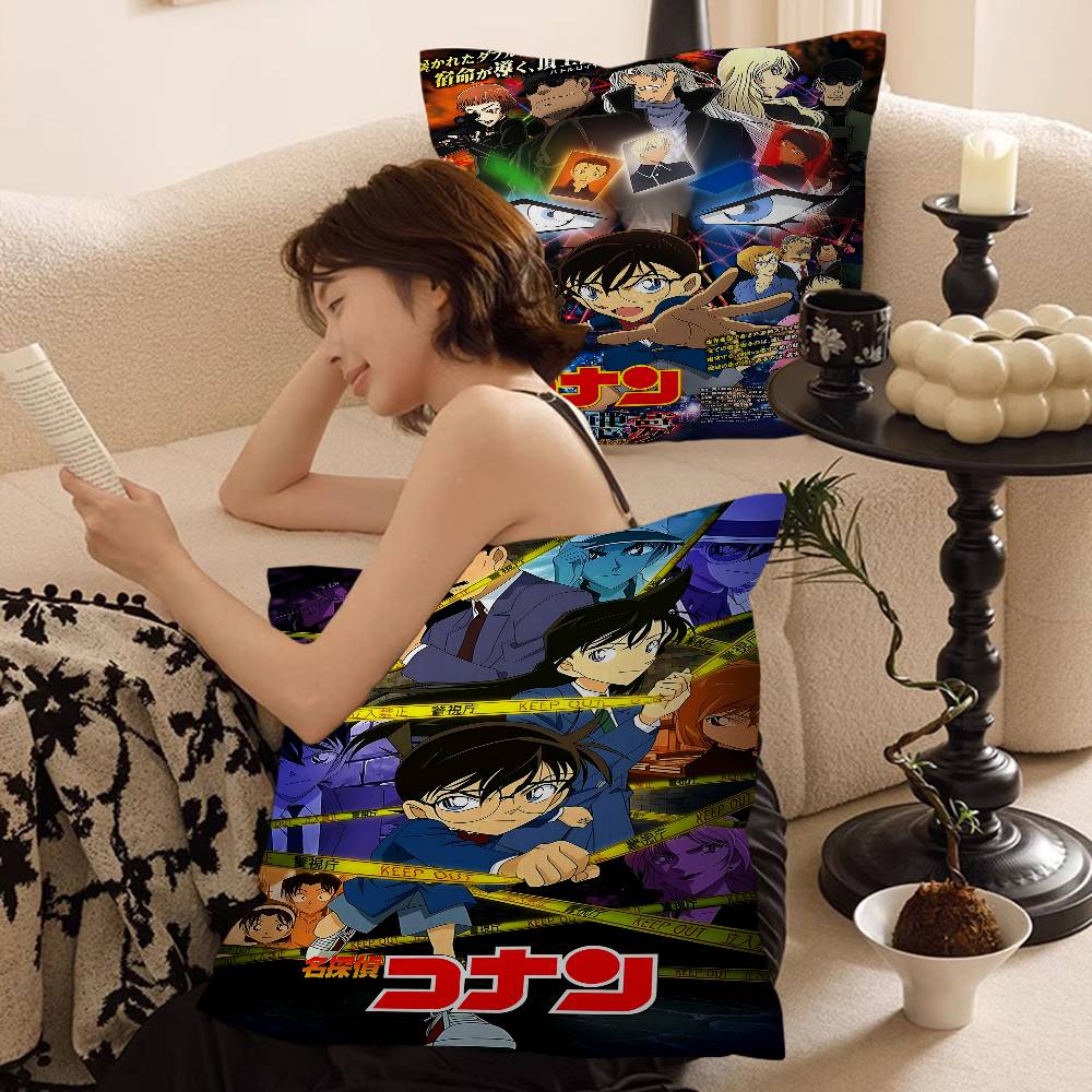 Home Textiles Classic Fashion - غطاء وسادة أنيمي كلاسيكي بتصميم المحقق