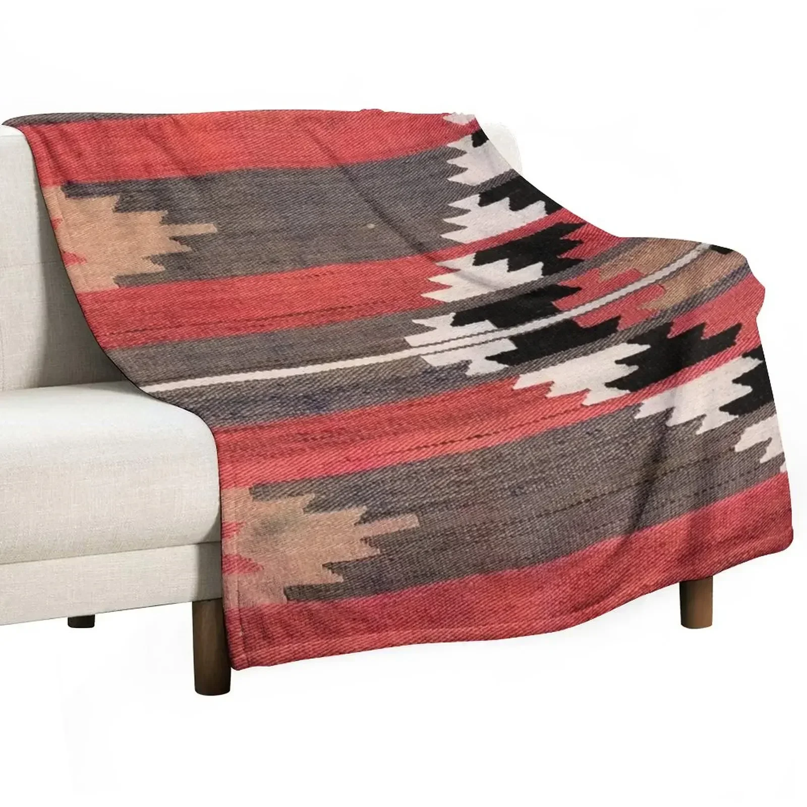 Home Textiles Classic Fashion - بطانية كليم تركية عتيقة بنقوش هندسية،