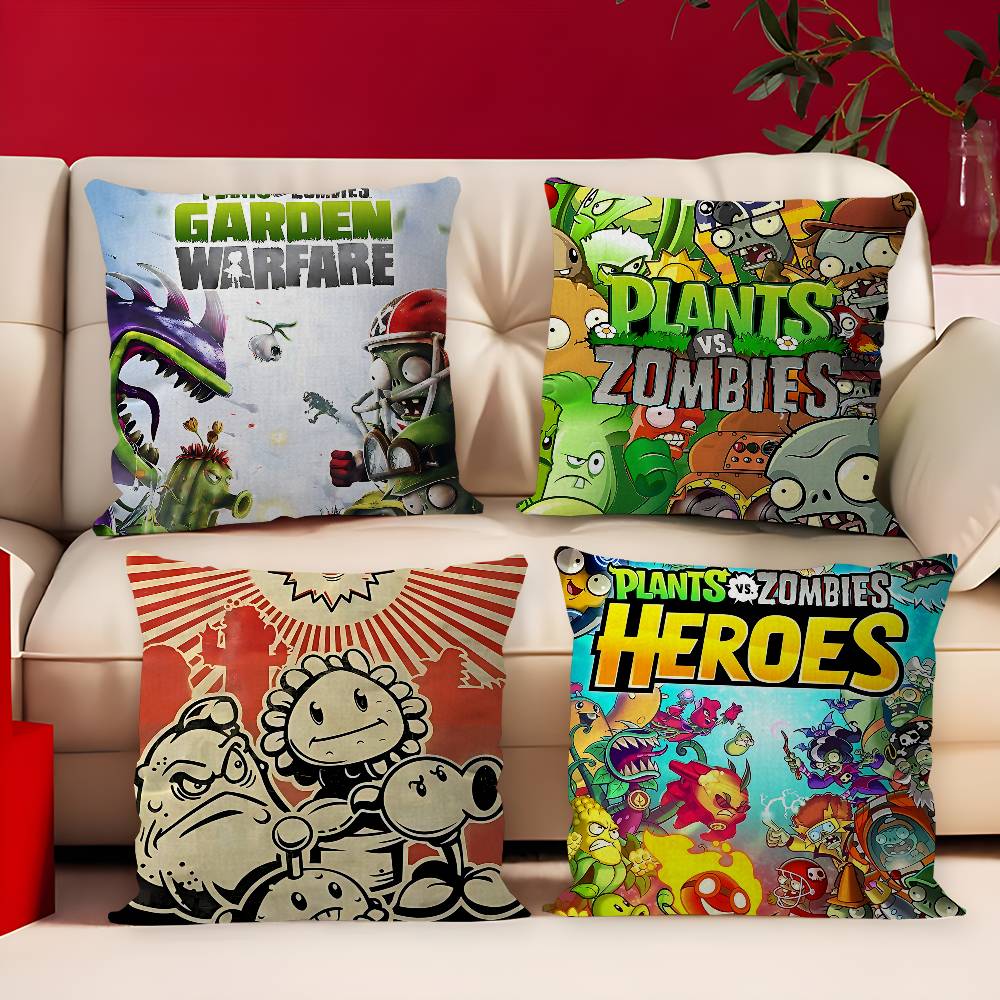 Home Textiles Classic Fashion - لعبة كلاسيكية P-Plants Vs Z-Zombies وسادة