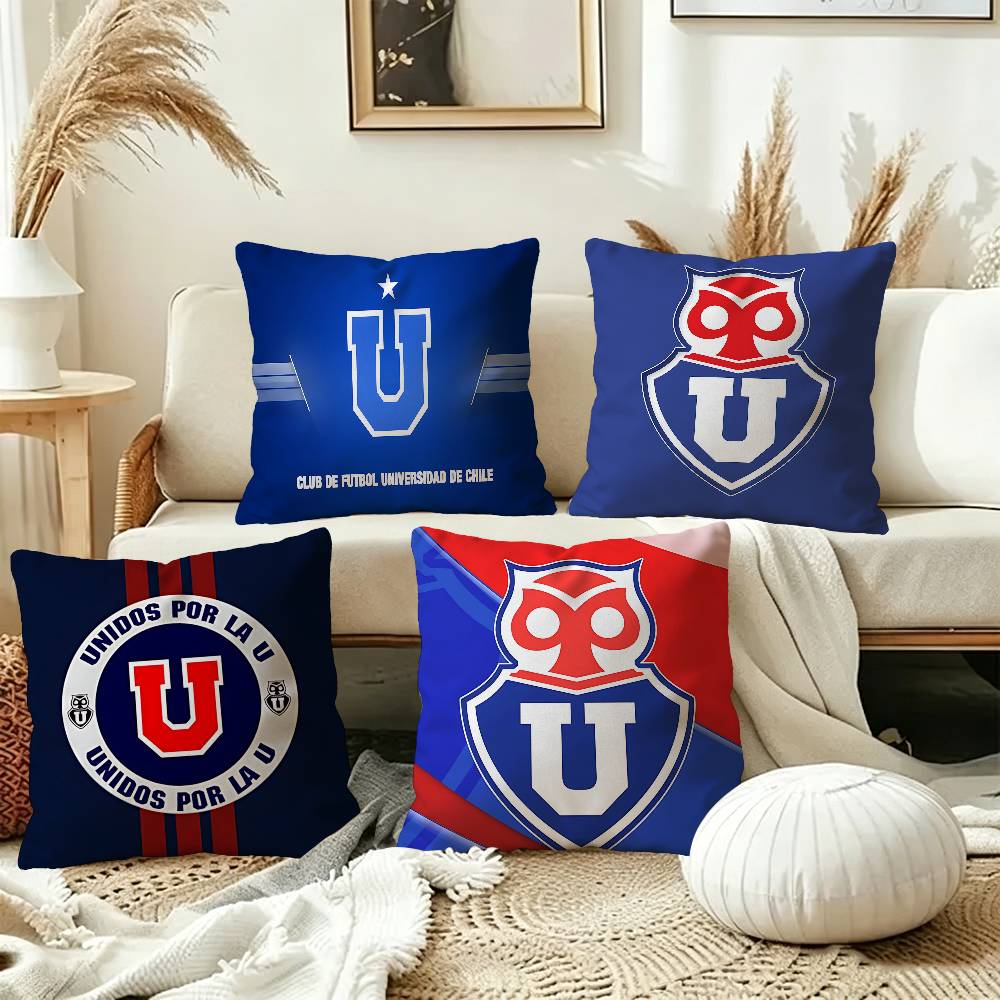 Home Textiles Classic Fashion - غطاء وسادة كلاسيكي بشعار جامعة تشيلي،