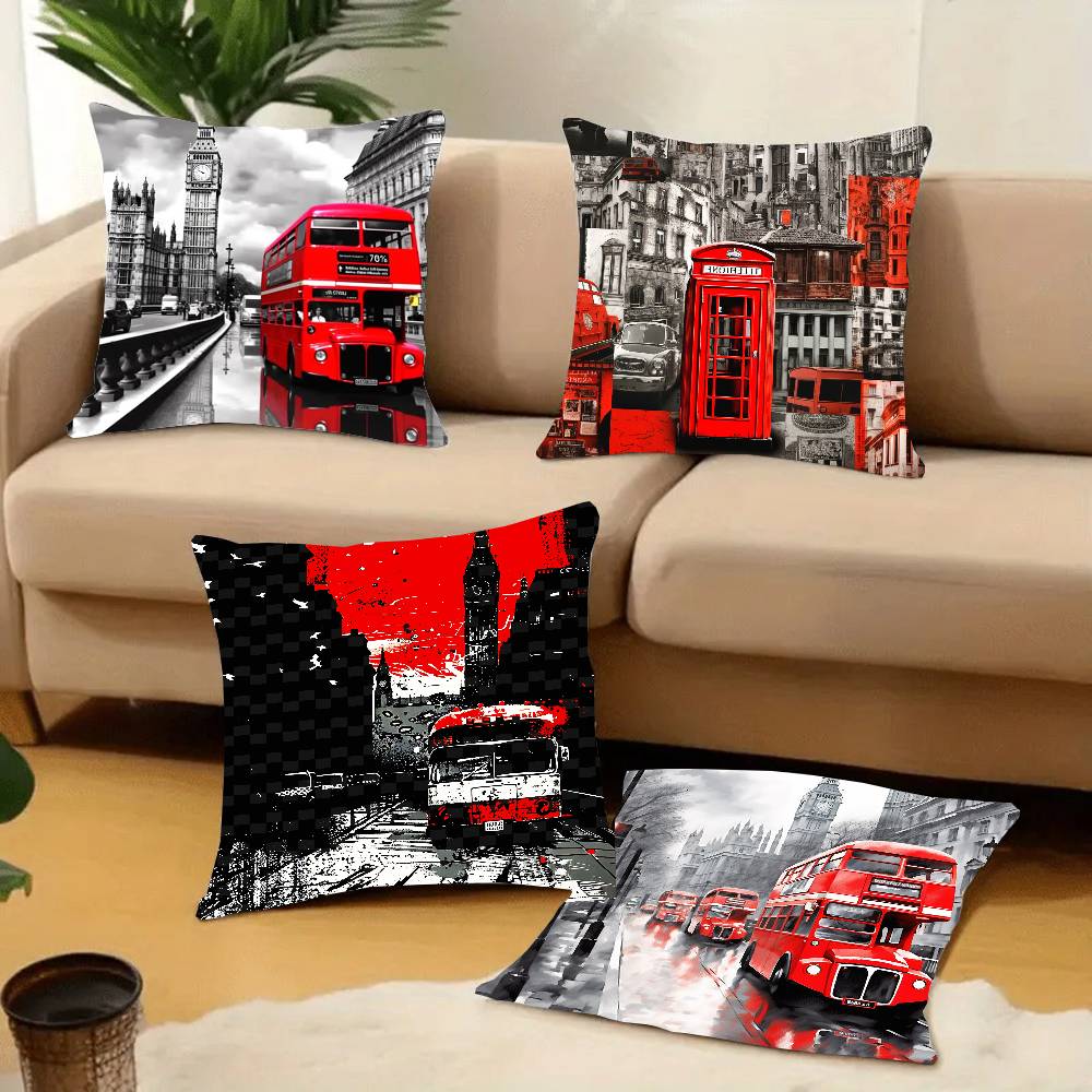 لندن الأحمر حافلة طباعة كيس وس - مراجعة Home Textiles London وسعره