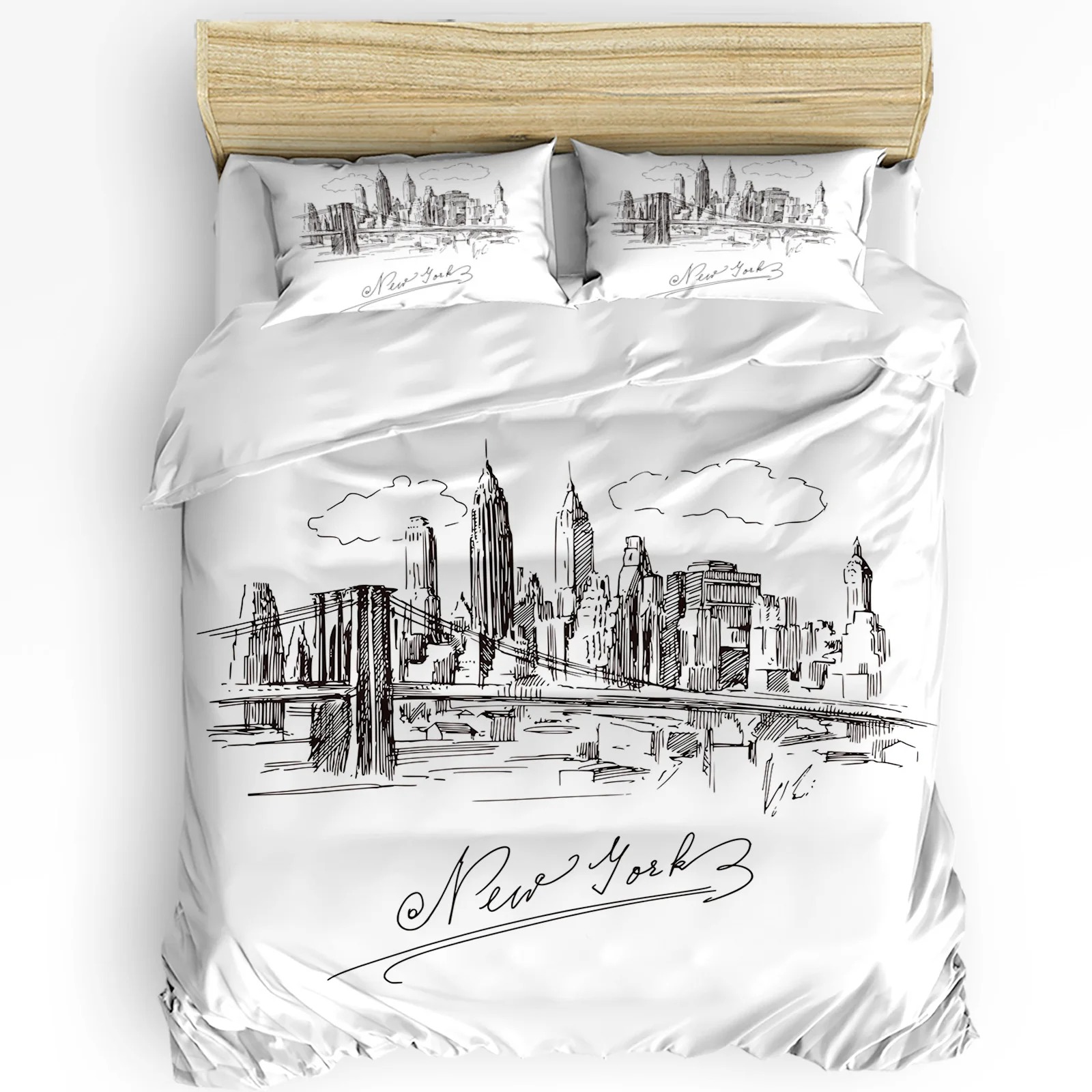 طقم أغطية سرير نيو يورك سكيتش  - مراجعة Home Textiles New York وسعره