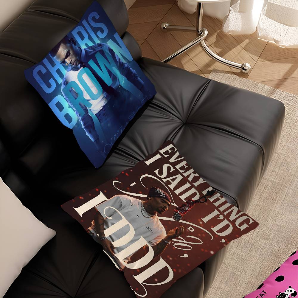 غطاء وسادة كريس براون بأنماط م - مراجعة Home Textiles Classic Fashion وسعره
