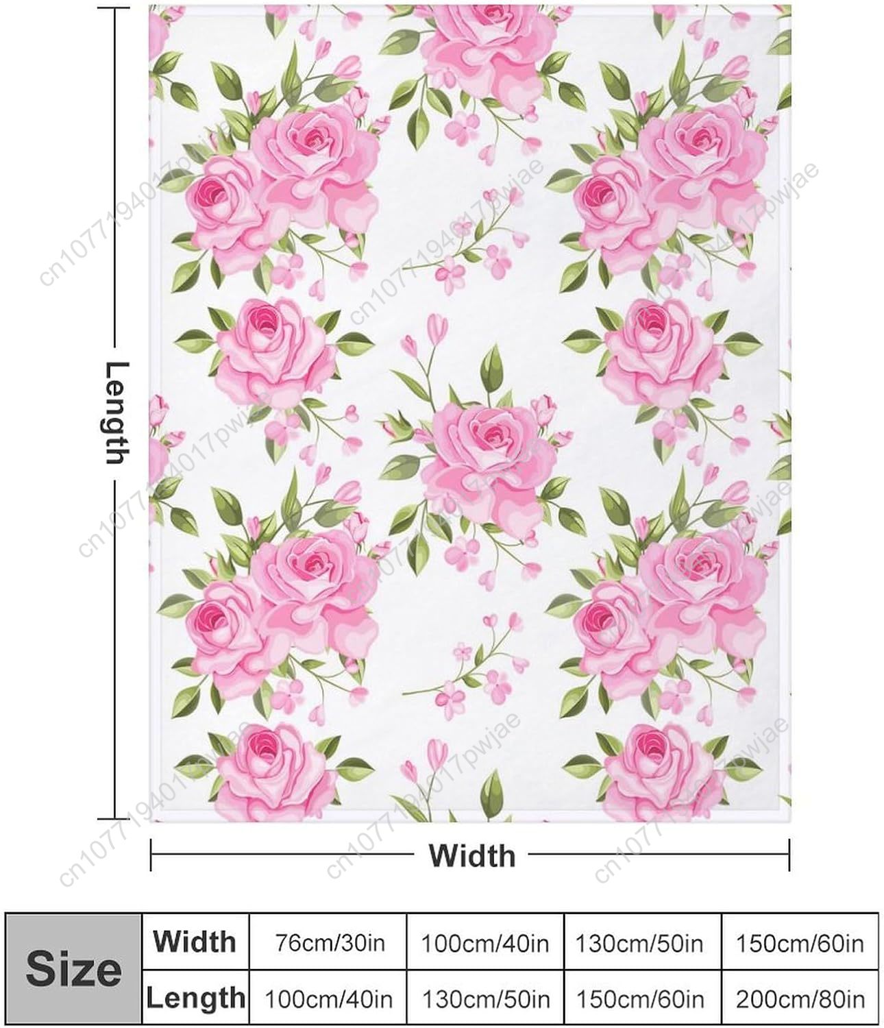 الوردي زهرة رمي بطانية الأزهار - مراجعة Home Textiles Blanket وسعره