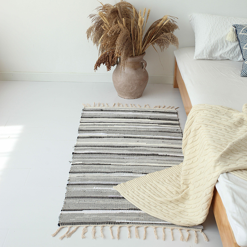 خمر الخشب طباعة الحصير ممسحة ل - مراجعة Japanese Home Textiles وسعره