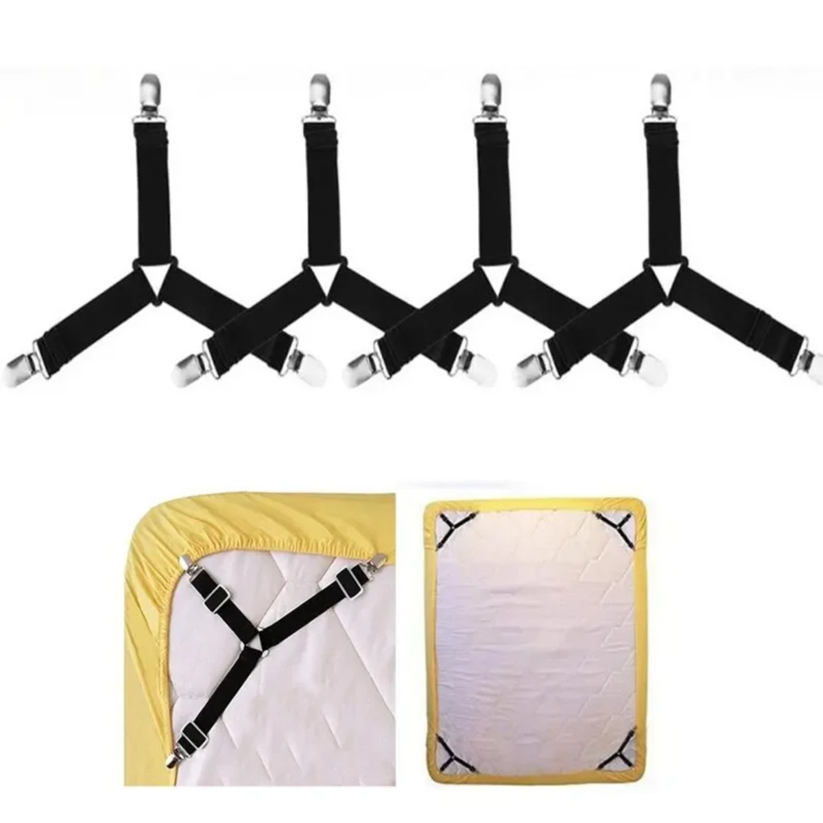 مشابك تثبيت ملاءات السرير 4-8  - مراجعة Fitted Sheet Deep وسعره