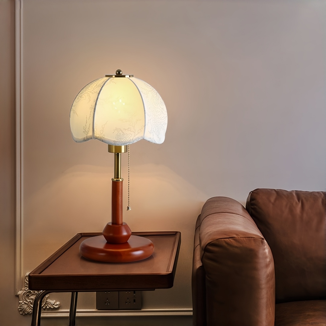 مصباح طاولة قبة مزخرفة بتصميم  - مراجعة Textiles For Home وسعره