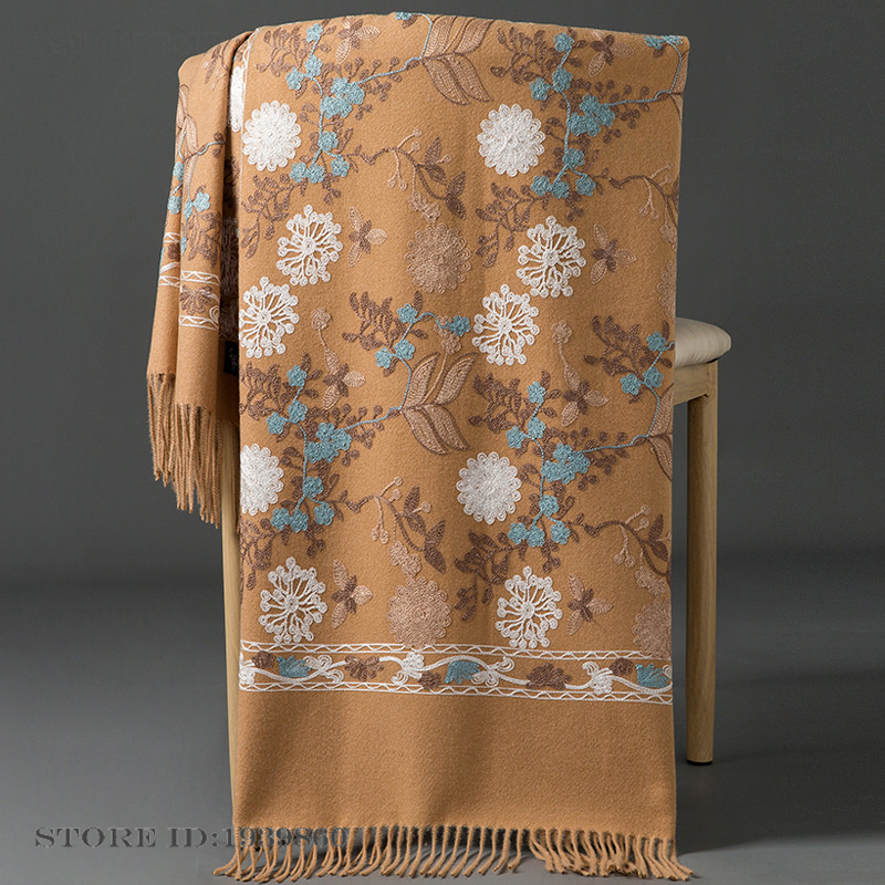 شال نسائي من الكشمير والباشمين - مراجعة Home Textiles Blanket وسعره
