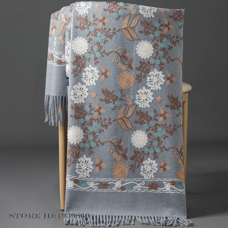 شال نسائي من الكشمير والباشمين - مراجعة Home Textiles Blanket وسعره