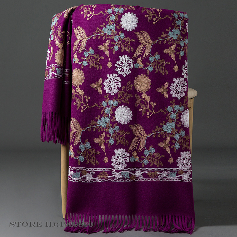شال نسائي من الكشمير والباشمين - مراجعة Home Textiles Blanket وسعره