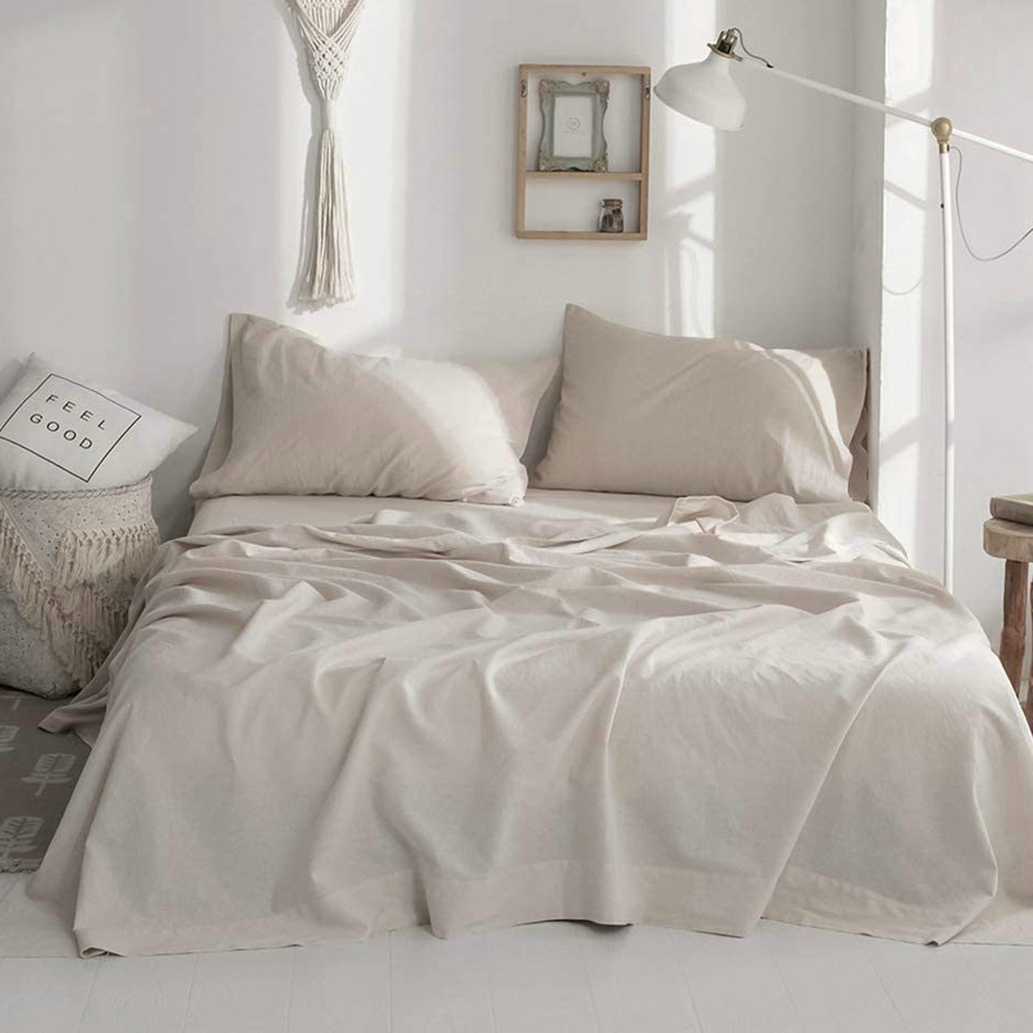 ملاءات سرير ناعمة 100% كتان، ط - مراجعة Fitted Sheet Deep وسعره