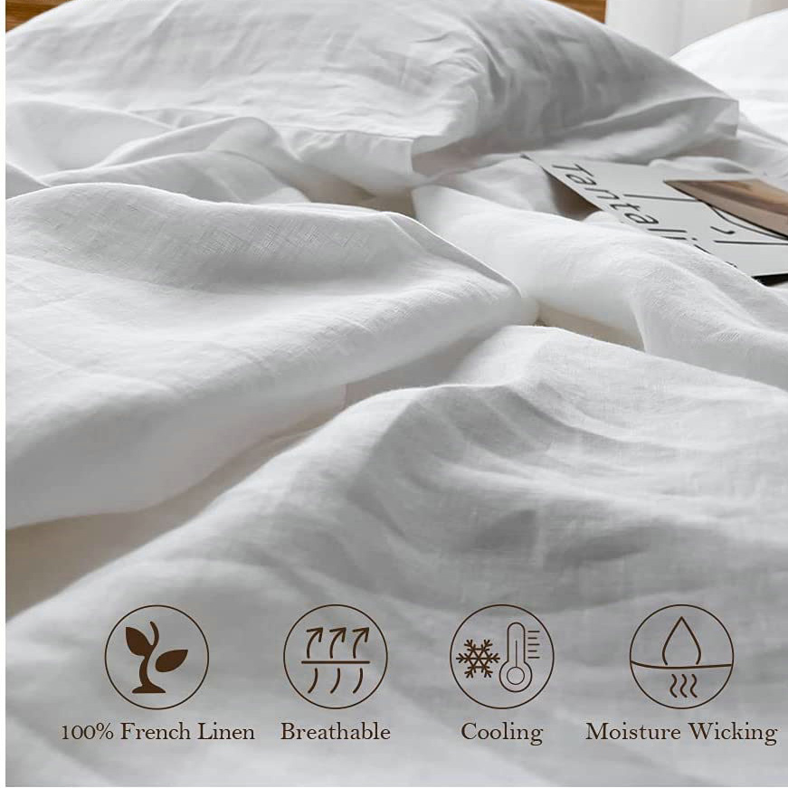 ملاءات سرير ناعمة 100% كتان، ط - مراجعة Fitted Sheet Deep وسعره