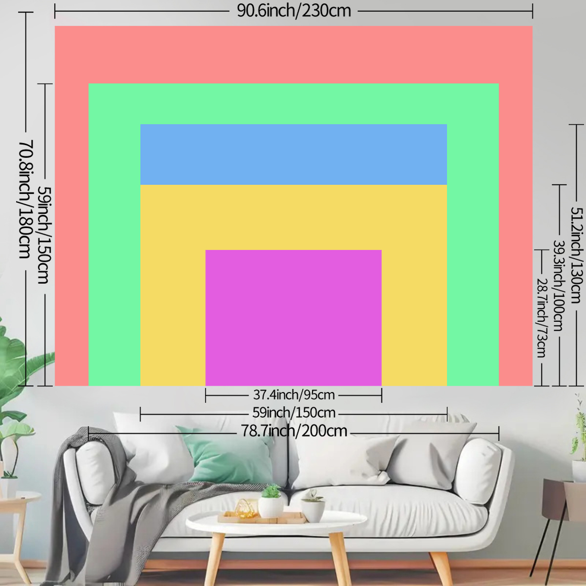 قطعة واحدة من نسيج معلق مخصص ب - مراجعة Textiles For Home وسعره