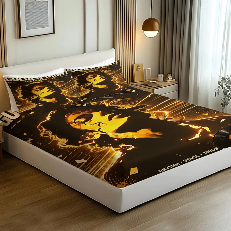 طقم ملاءات سرير مطاطية بطبعة ا - مراجعة Fitted Sheet Deep وسعره