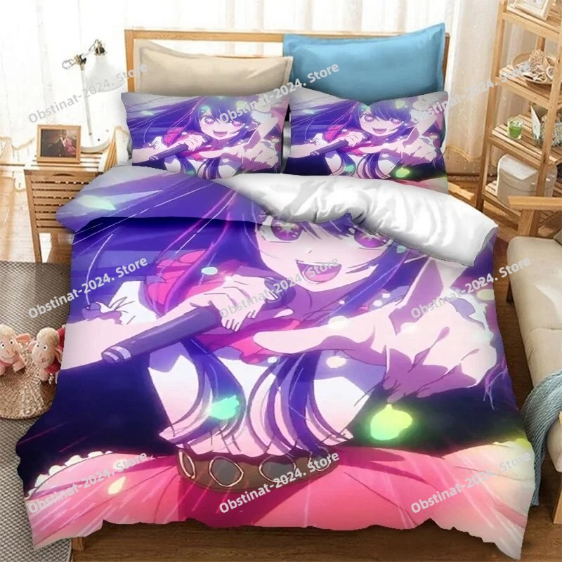أنيمي OSHI NO KO ثلاثية الأبعا - مراجعة Home Textiles Bedding وسعره