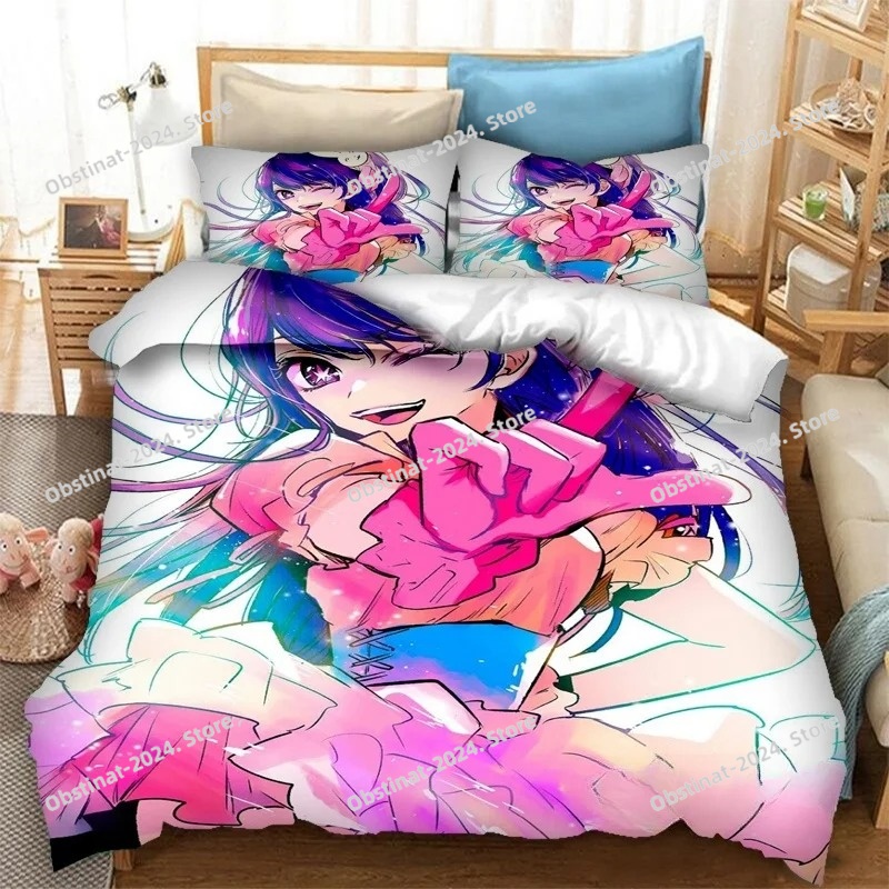 أنيمي OSHI NO KO ثلاثية الأبعا - مراجعة Home Textiles Bedding وسعره