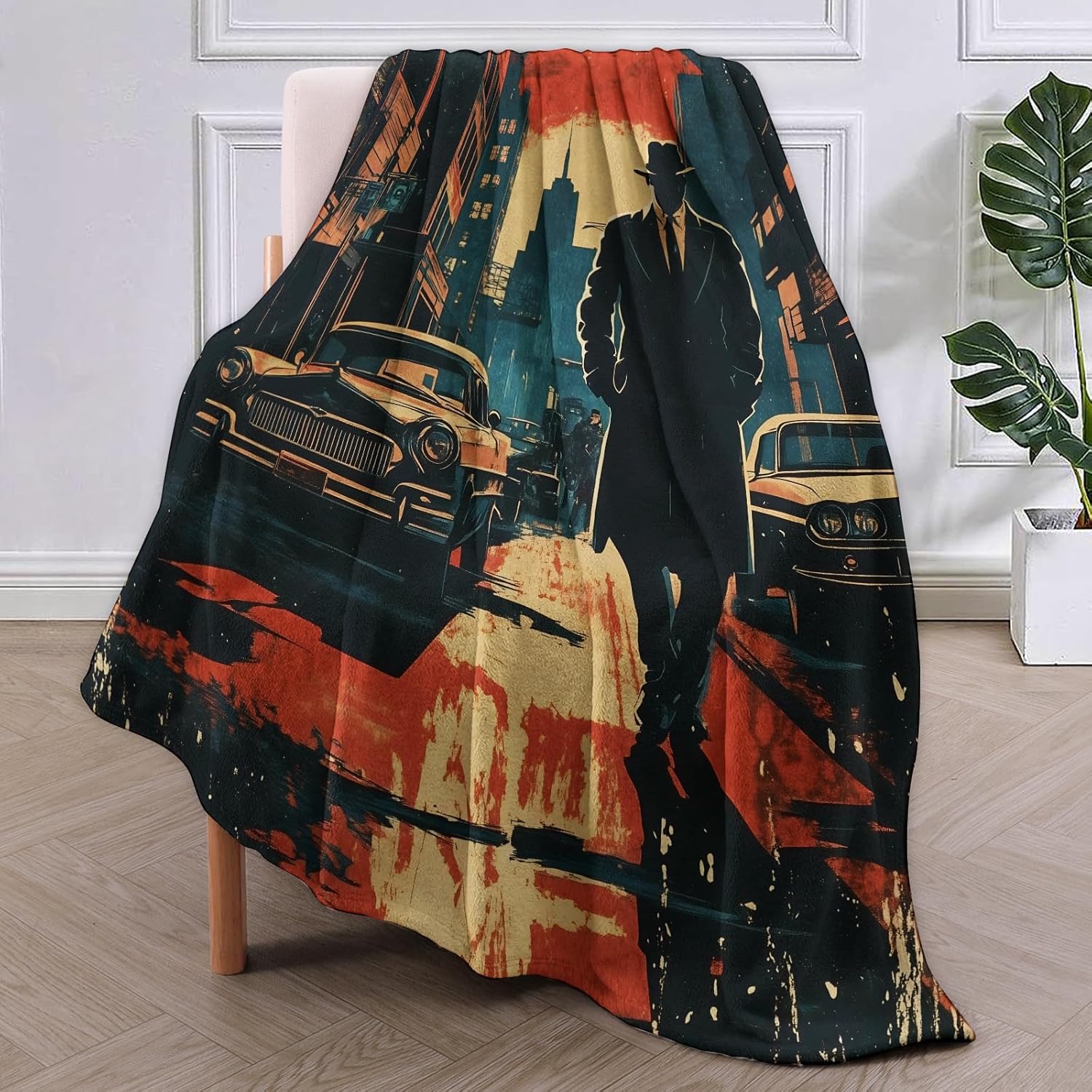بطانية Noir Detective هدايا لل - مراجعة Home Textiles Blanket وسعره
