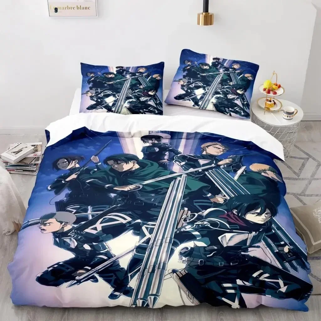 طقم سرير مطبوع بتصميم أنيمي هج - مراجعة Home Textiles Bedding وسعره