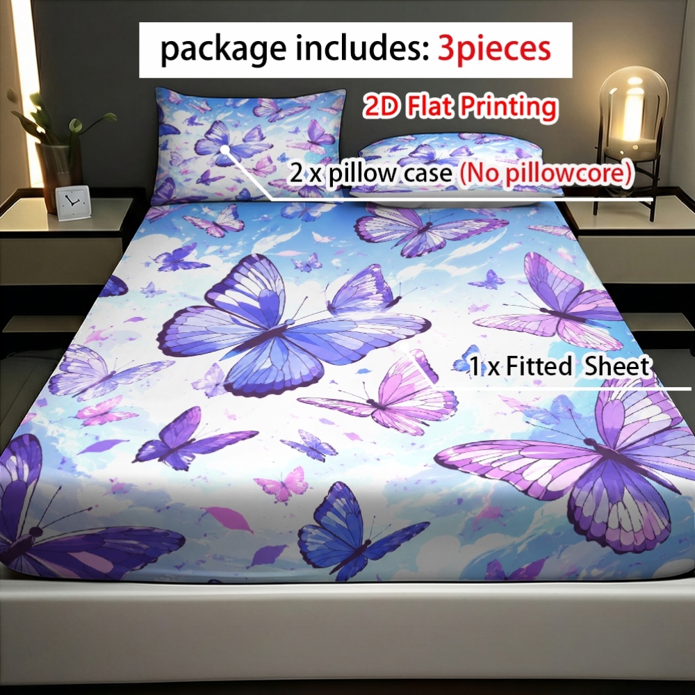 طقم أغطية سرير مطبوع عليه فراش - مراجعة Fitted Sheet Deep وسعره