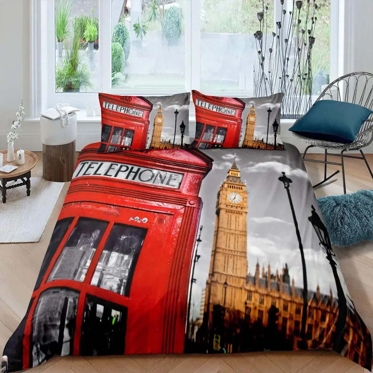 لندن كشك الهاتف مريح لحاف غطاء - مراجعة Home Textiles London وسعره