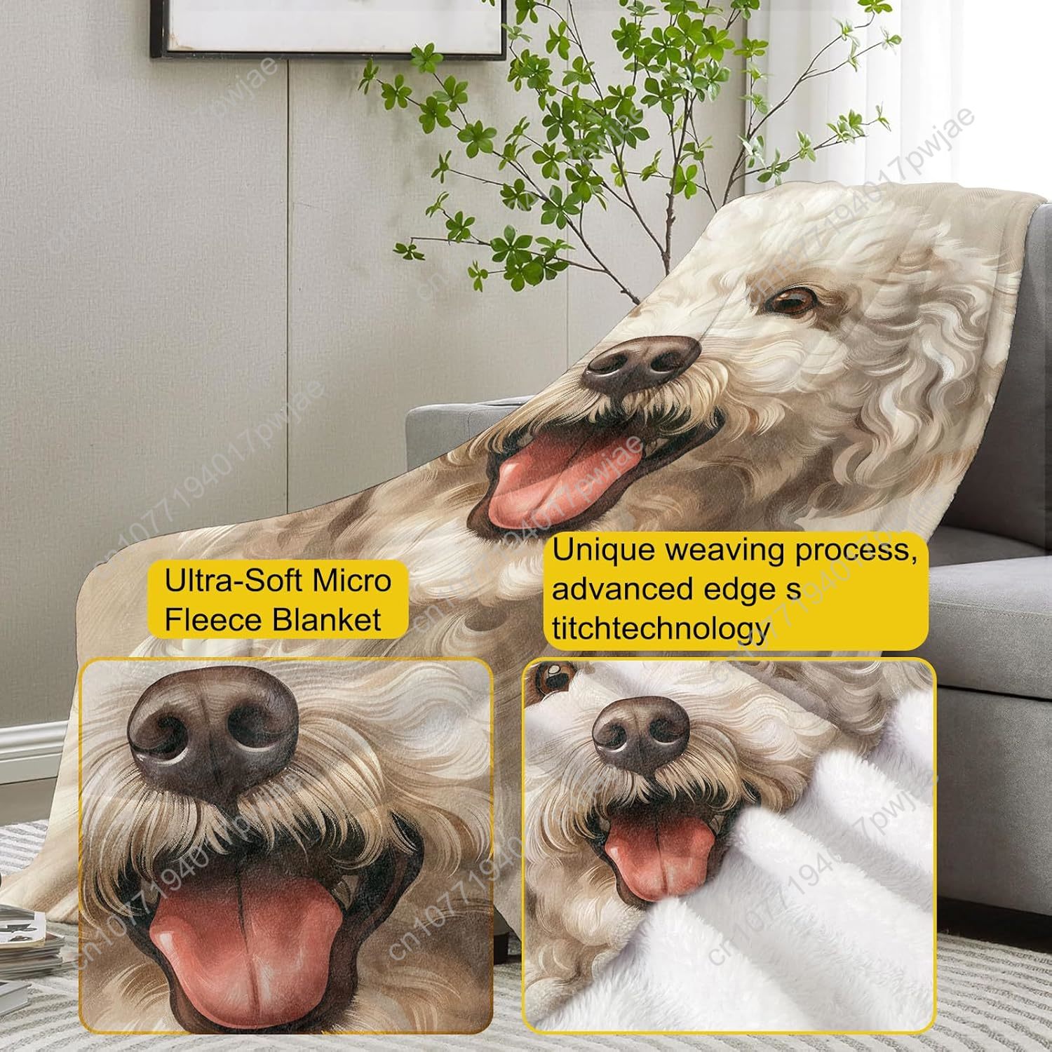 بطانية بورتريه بودل بهيجة تصمي - مراجعة Home Textiles Blanket وسعره